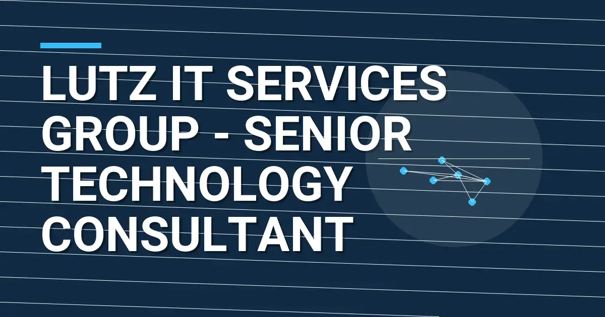 Lutz IT Services Group - Senior Technology Consultant
