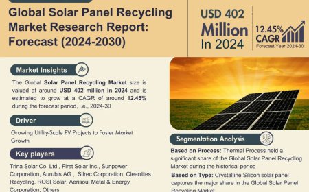 Solar Panel Recycling Market Projected to Expand Rapidly with 12.45% CAGR by 2030